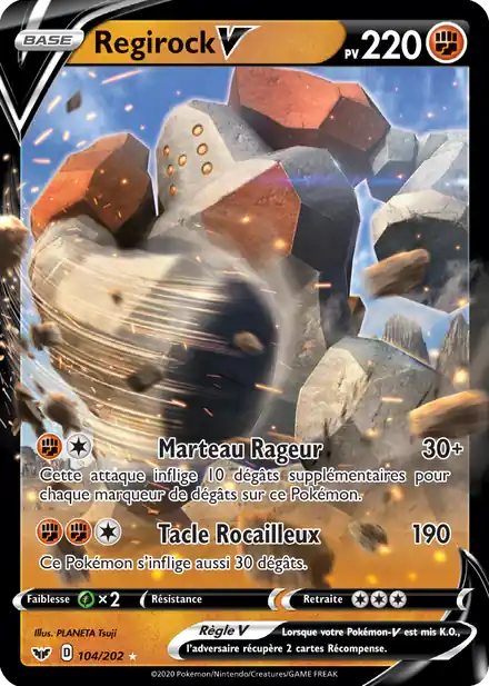 Regirock V - Épée et Bouclier