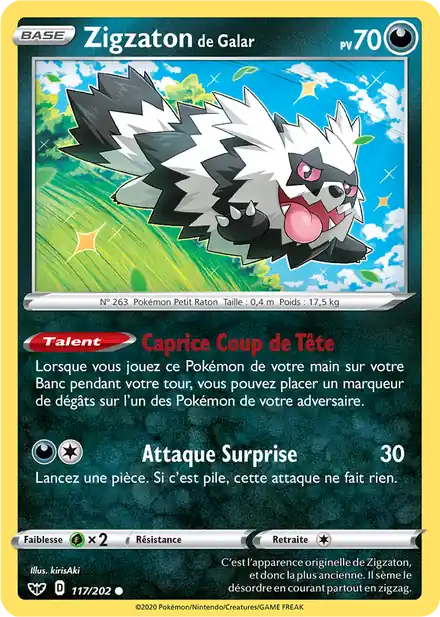 Zigzaton de Galar - Épée et Bouclier