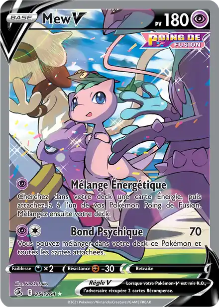 CARTE POKÉMON : Mew V 250/264 Poing de Fusion Française comme neuve EUR 60,00 - FR CARTE POKÉMON : Mew V 250/264 Poing de Fusion Française comme neuve EUR 60,00 - FR