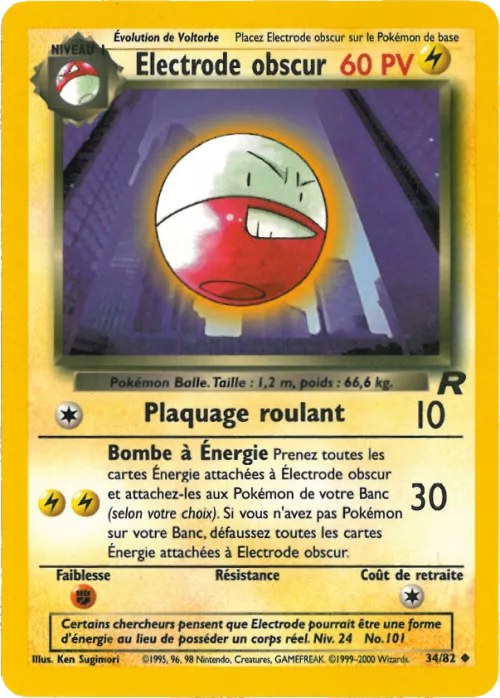 Électrode obscur
