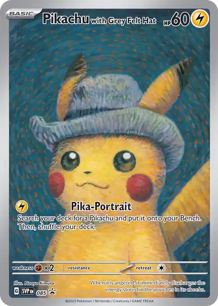 Pikachu with Grey Felt Hat (SVP 085)