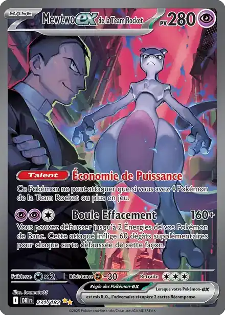 Mewtwo ex de la Team Rocket