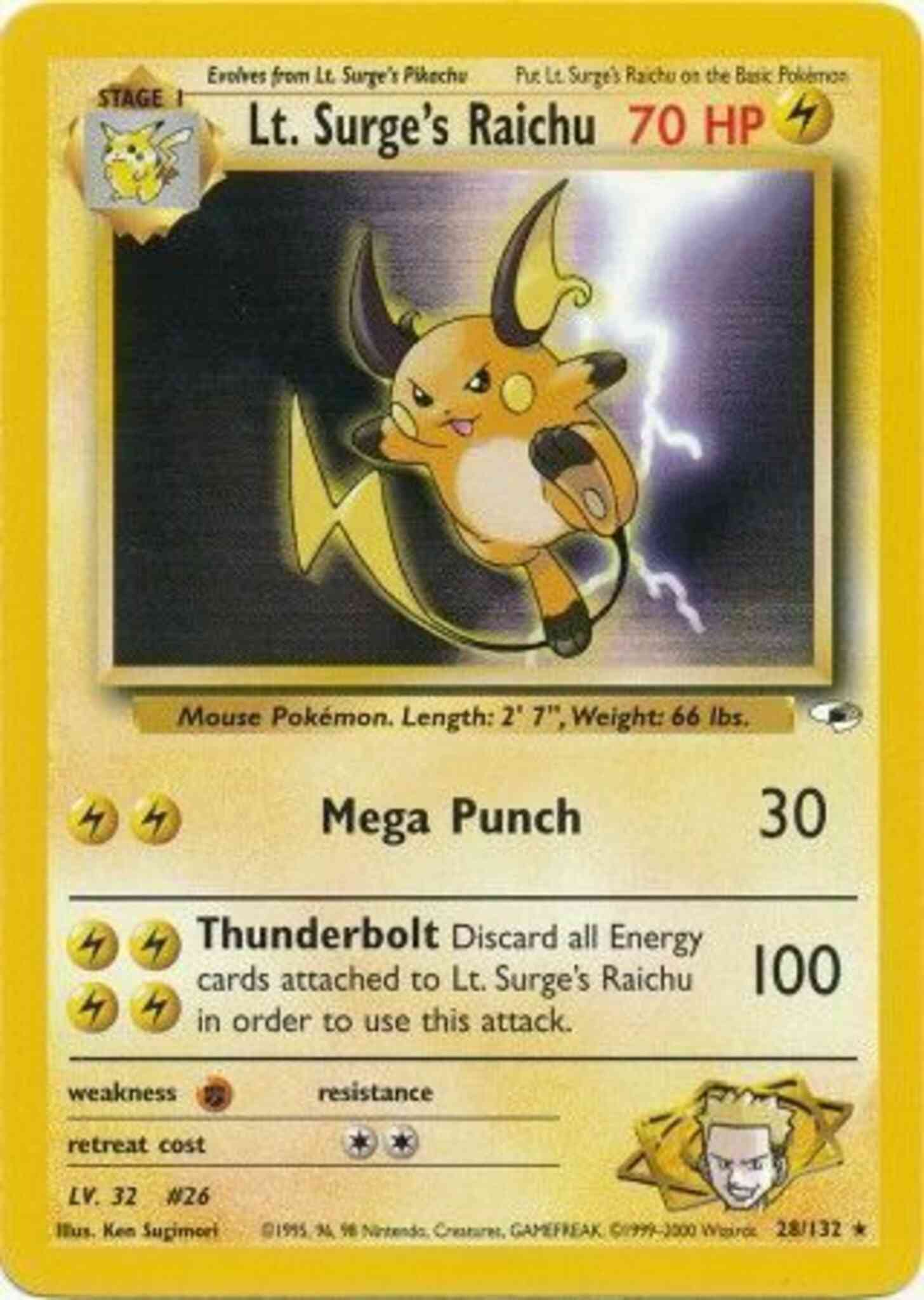 Raichu de Major Bob
