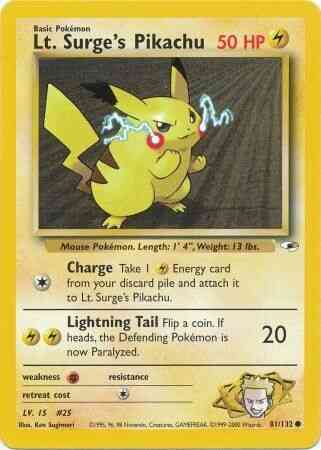 Pikachu de Major Bob