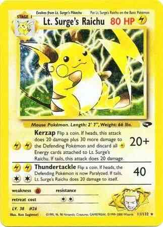 Raichu de Major Bob