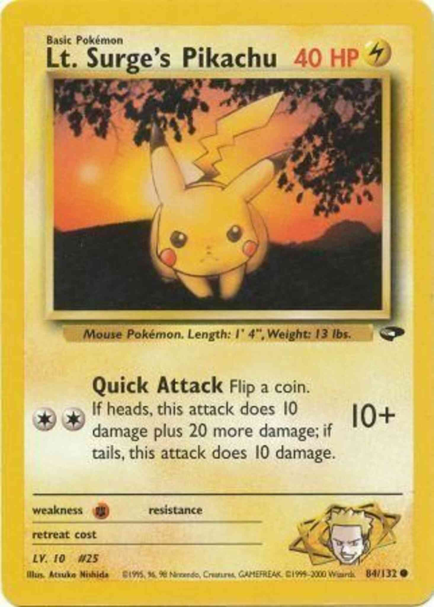 Pikachu de Major Bob