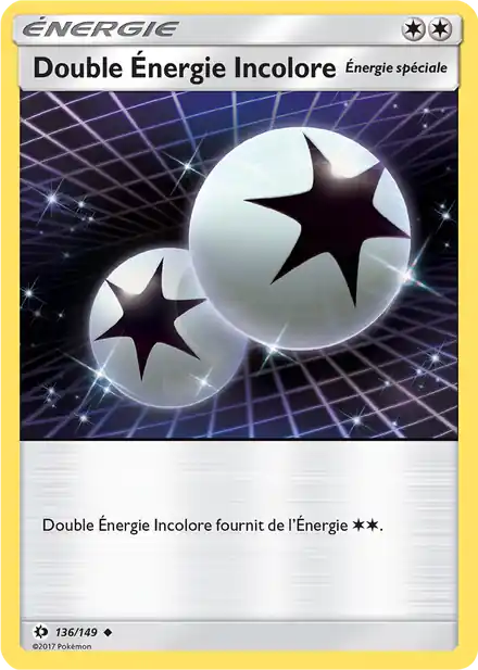 Double Énergie Incolore - Soleil et Lune