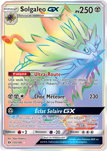Solgaleo GX - Soleil et Lune